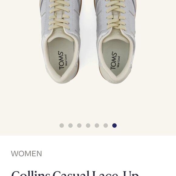 Toms Collins Silver Sneakers - Picture 5 of 7